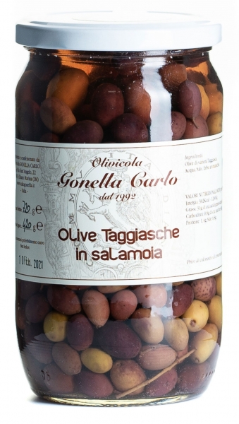 Taggiasca Oliven in Salzlake 200g